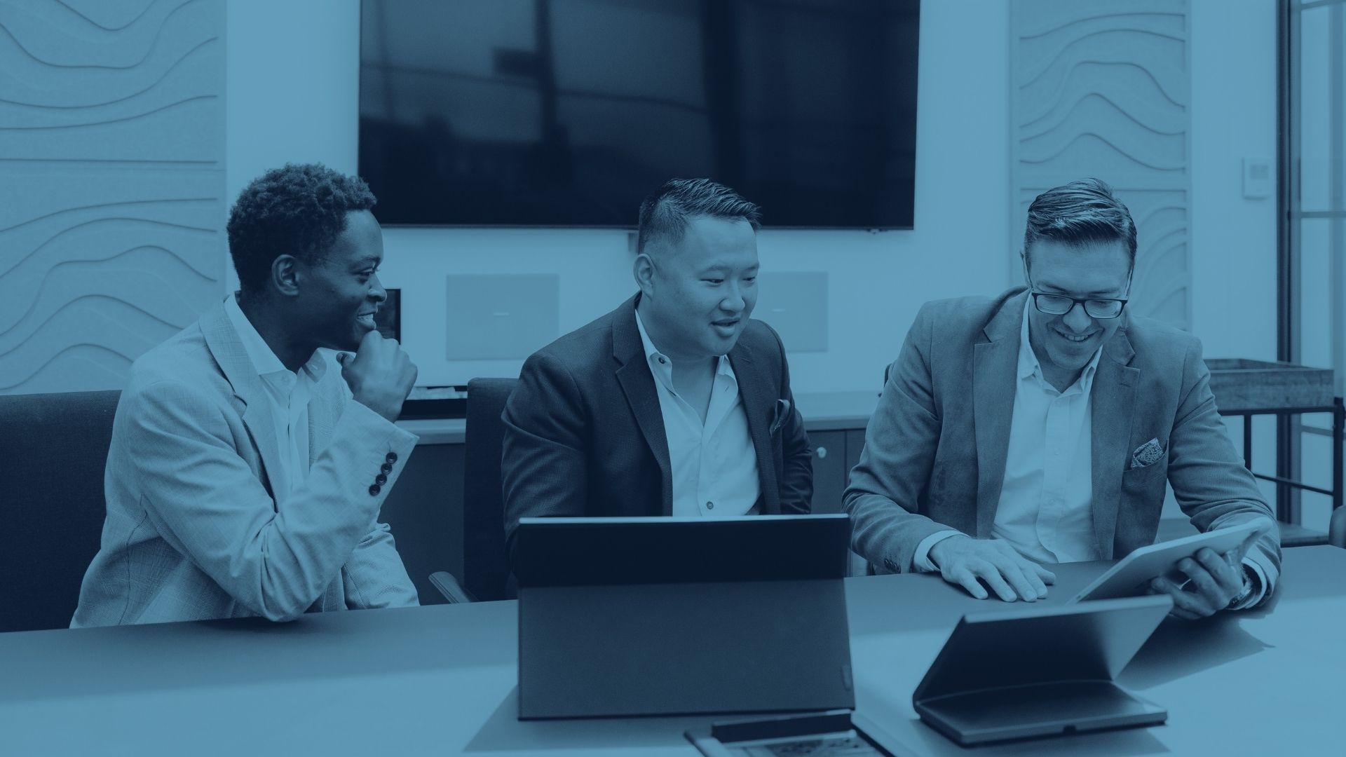 The Rosary Capital team in discussion